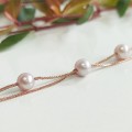 ## Rose Gold & Pearl Necklace #1151