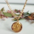 ##14kt Gold Guardian Angel Necklace #1154