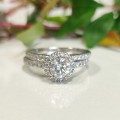 9ct White Gold & 1.147ct Diamond Ring from American Swiss #1164