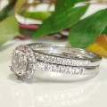 9ct White Gold & 1.147ct Diamond Ring from American Swiss #1164