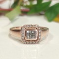 Rose Gold & Diamond Ring #1167