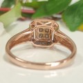 Rose Gold & Diamond Ring #1167