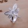 SILVER PLATED DRAGONFLY RING --SIZE 8