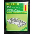 PEUGEOT 505 (4-cyl, petrol) / Haynes Repair Manual