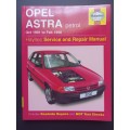 OPEL ASTRA petrol Oct 1991 to Feb 1998 / Haynes