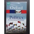 The Concise Oxford Dictionary Of Politics / McLean, Iain & McMillan, Alistair
