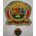 Vintage Northern Transvaal Bowling Association Enamel + Embroidered Badges See Description
