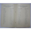 Union Castle Line List of Passengers 12th July 1951  214mm x 134mm Closed