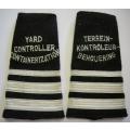 SAR / SAS Yard Controller Containerization Bilingual Rank Insignia Pair Embroidered on Felt