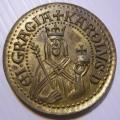 Medallion Gracia Karolus Romanorum Et Boemia Rex (Holy Roman Emperor Charles IV) 42mm Rim Marked HP