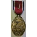Full Size John Chard Medal Numbered on Rim Thin Lettering Large Thick Suspender Ring