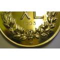 Full Size Medal for Distinguished Conduct and Loyal Service Gold Marked 9ct Nr 1003 SEE DESCRIPTION