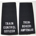 SAR / SAS Train Control Officer Bilingual Rank Insignia Pair Embroidered on Material