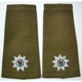 Major Rank Insignia Pair Embroidered on Material