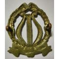 SA Permanent Force Band Brass Cast Cap Badge