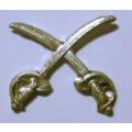 John Chard Crossed Swords (Army) Ribbon Emblem for Full Size Decoration and Medal Second Pattern