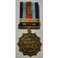 Full Size Military Merit Medal Numbered at Back w/ Bar In Original Box
