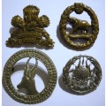 SADF Cap Badges x 4 All Lugs Intact