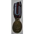 Miniature John Chard Medal w/ Royal Cypher