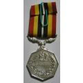 Full Size Southern Africa Medal Double Face Suspender Tall Grass Poor Detail Nr Engraved on Rim