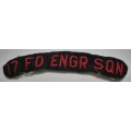 17 Field Engineer Squadron Shoulder Title Embroidered on Felt