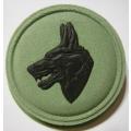 SANDF Infantry Dog Handler Combat Dress Chest Badge Rubberised
