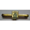 Voortrekker Inwyding 1949 Tie Pin Brass Size Badge: 9mm x 12mm Length Bar: 44mm