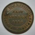 East London Municipal Ferry 1880 Bronze Token 1D Hern 178(a) Note Dent