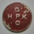 General Post Office Token (5c) Hern 442u Painted Dark Red Magnetic