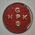 General Post Office Token (5c) Hern 442u Painted Red Magnetic