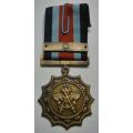 Full Size Military Merit Medal Numbered at Back w/ Bar