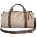 Stylish Canvas Leather Traveling, Luggage,Sports Shoulder Duffel Weekend Gym Handcrafted Bag