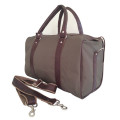 Stylish Canvas Leather Traveling, Luggage,Sports Shoulder Duffel Weekend Gym Handcrafted Bag