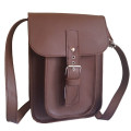 Genuine Leather Unisex Handmade Shoulder Messenger Bag,Cross body for Apple iPad /Tablet