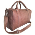 100% Genuine Leather High Quality Handcrafted Duffel, Luggage, Travel, Gym Bag - Unisex