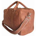 100% Full Grain Leather High Quality Handcrafted Duffel, Luggage, Travel, Gym - Dark Brown in Stock