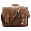 15Inch Full Grain Leather Briefcase, Messenger Bag, Fits  Macbook, Laptop, Apple & smartphones