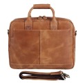 15 Inch Full Grain Leather Briefcase, Messenger Bag, Fits Mac book, Laptop, iPad, Mobile Phone