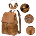 Full Grain Leather Backpack, Handbag, Laptop Bag -  Toffee Colour