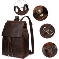 Full Grain Leather Backpack, Handbag, Laptop Bag -  Colour Available - Brown