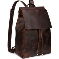 Full Grain Leather Backpack, Handbag, Laptop Bag -  Dark Brown Colour
