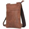 Full Grain Leather Minimalist Crossbody Bag - Fits up to 9,7 Inch Tablets and iPads