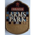 Brains Arms Park Ale - Brains Brewery Cardiff Draught Beer Tap Sign