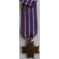 Rhodesian Miniature Medal The Bronze Cross of Rhodesia BCR  Airforce -  Livingstone Mint