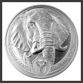2021 2nd Series BIG 5 R5 // AFRICAN ELEPHANT // BU // 1oz Fine Silver