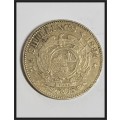 ZAR 1894 2 1/2 Shillings Only 135 012 Minted picture of actual coin