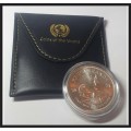 2021 SILVER 1 OZ KRUGER RANDS // IN CAPSULE and POUCH