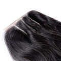 100% Remy Brazilian Human Hair 4x4 Closure 12" - 3 Part Closure - Straight
