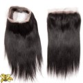 360 Degrees Full Lace Frontal - Brazilian Straight  Hair - 16 Inches - 1B