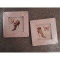 Set of 2 Decorative Wall Frames - Ready to Hang
